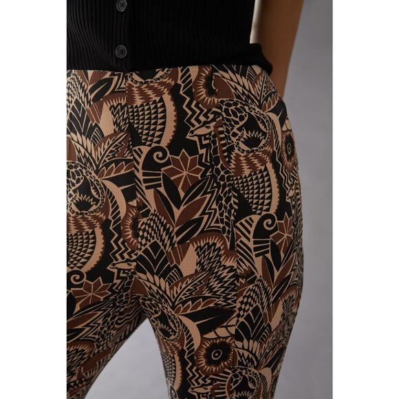 By Anthropologie Drapey Flare Pants Multicolor Size US 12 - Picture 3 of 16